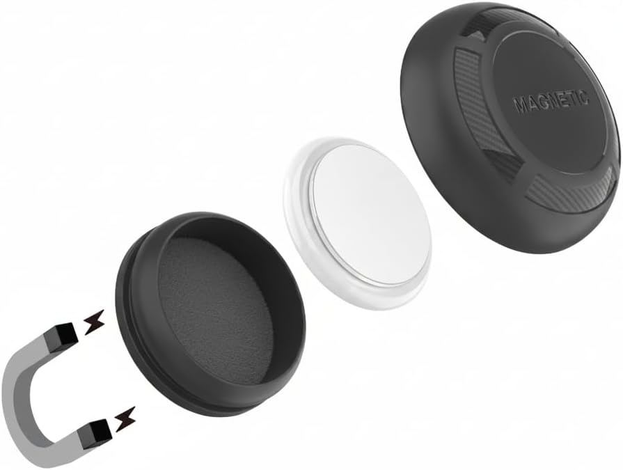 Magnetic Waterproof AirTag Case, Black