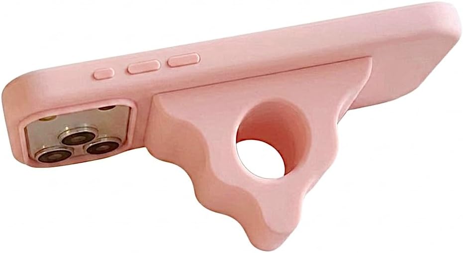 Pink Silicone Phone Grip Compatible with MagSafe iPhone
