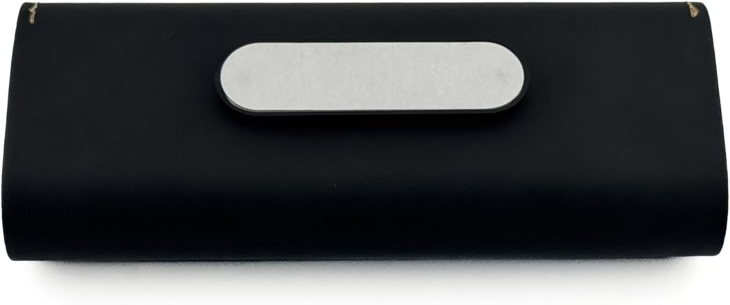 Magnetic Leather Car Glasses Case, Contrast Stitch