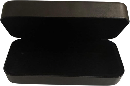 GATYZGEAR Black Large Rectangular Glasses Case with Velvet Interior