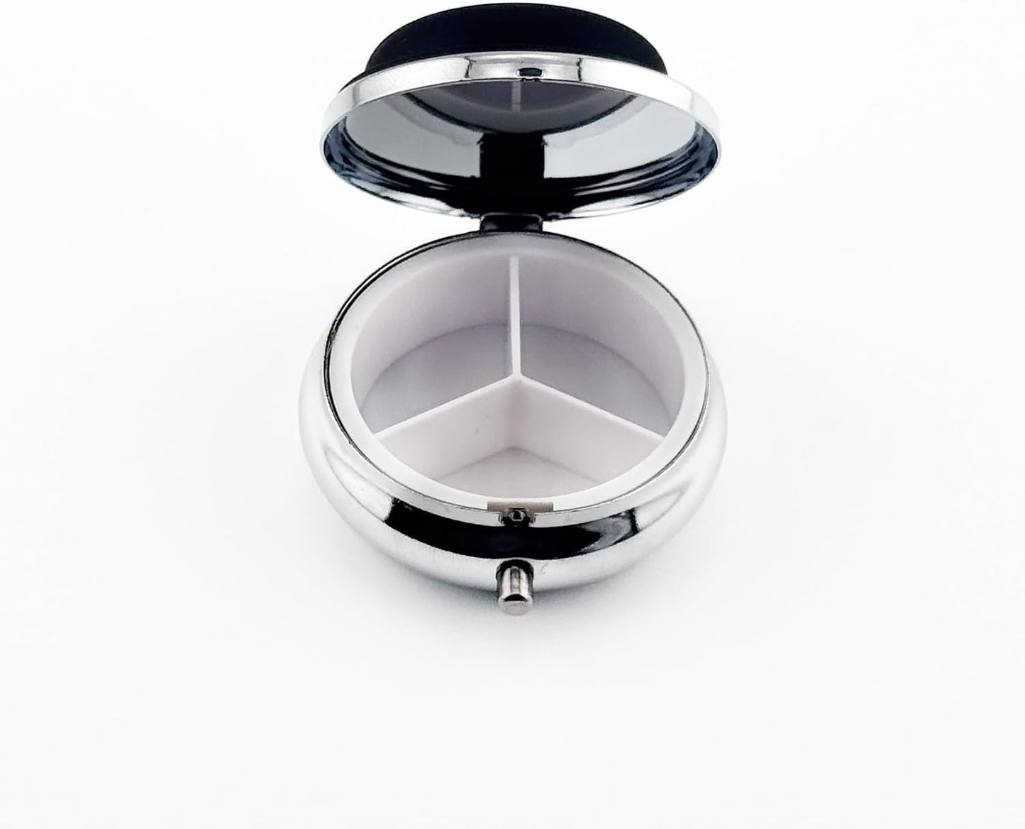 AirTag 3-Compartment Travel Pill Organizer