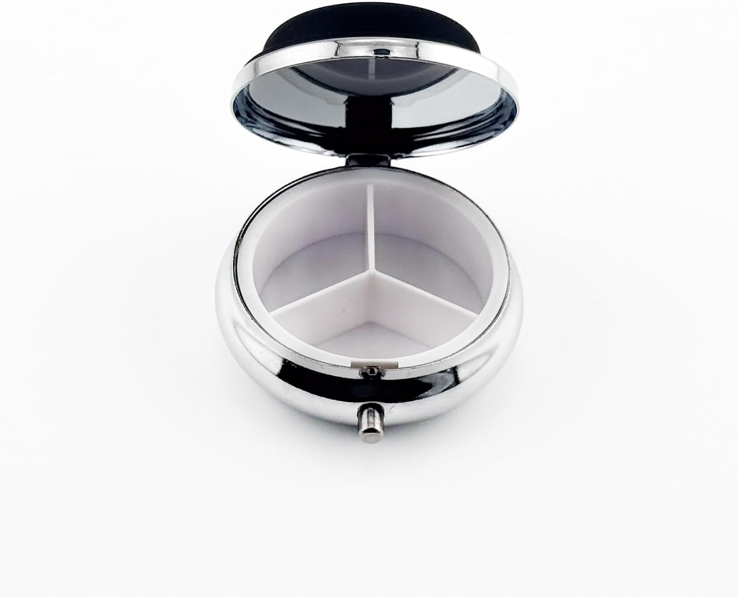AirTag 3-Compartment Travel Pill Organizer