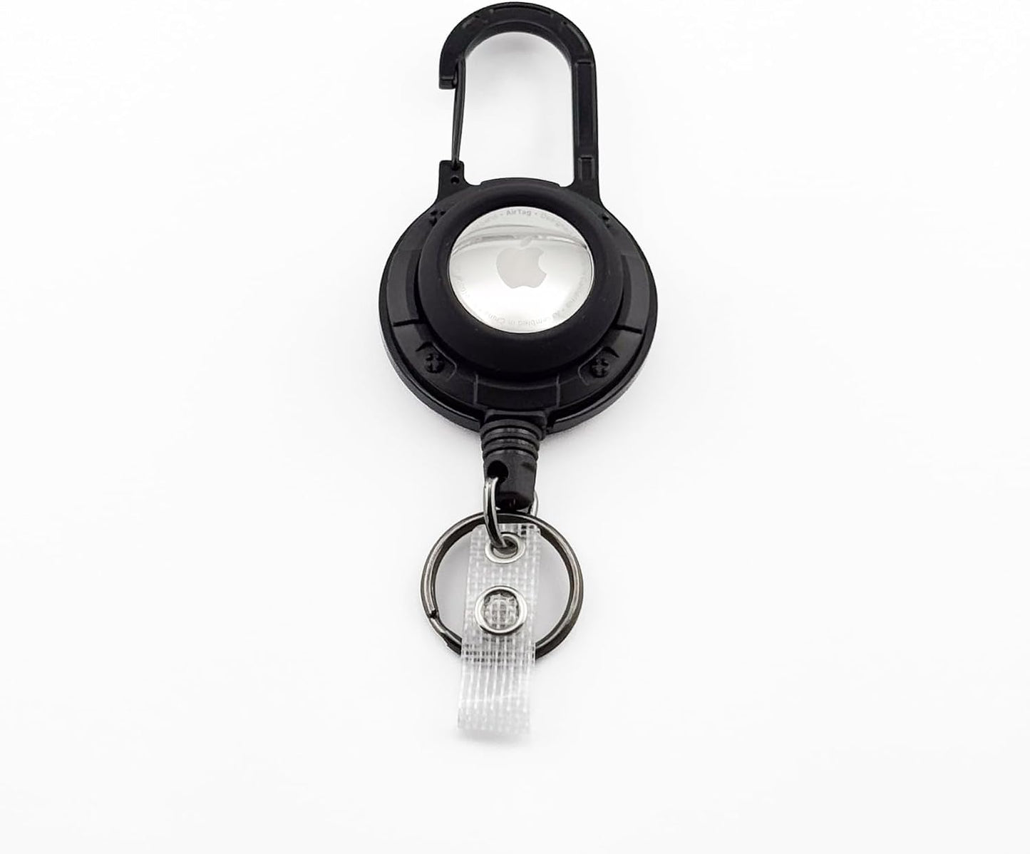 Carabiner ID Badge Reel with AirTag Holder