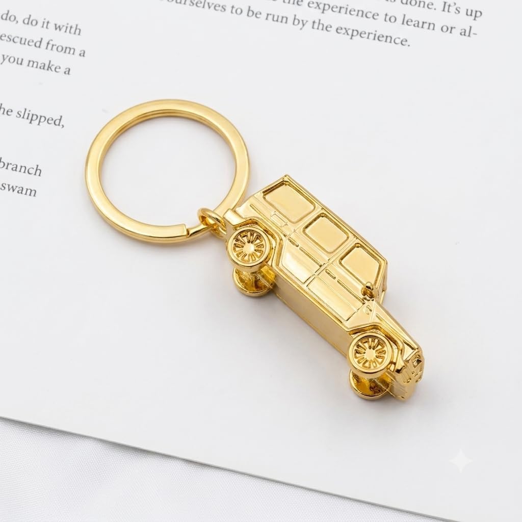 GATYZGEAR Polished Gold G Wagon Metal Keychain