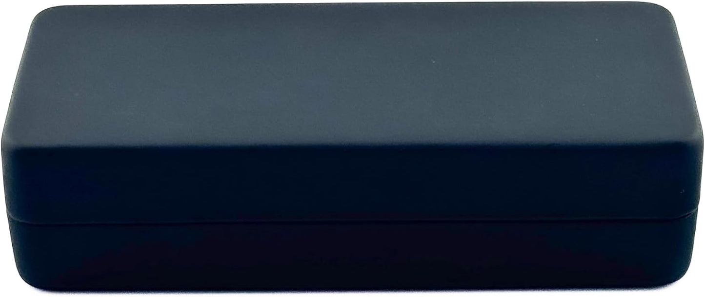 Leather Rectangular Sunglasses Case with AirTag