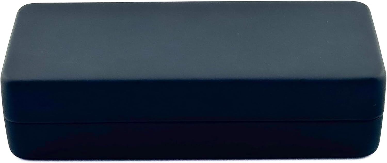 Leather Rectangular Sunglasses Case with AirTag