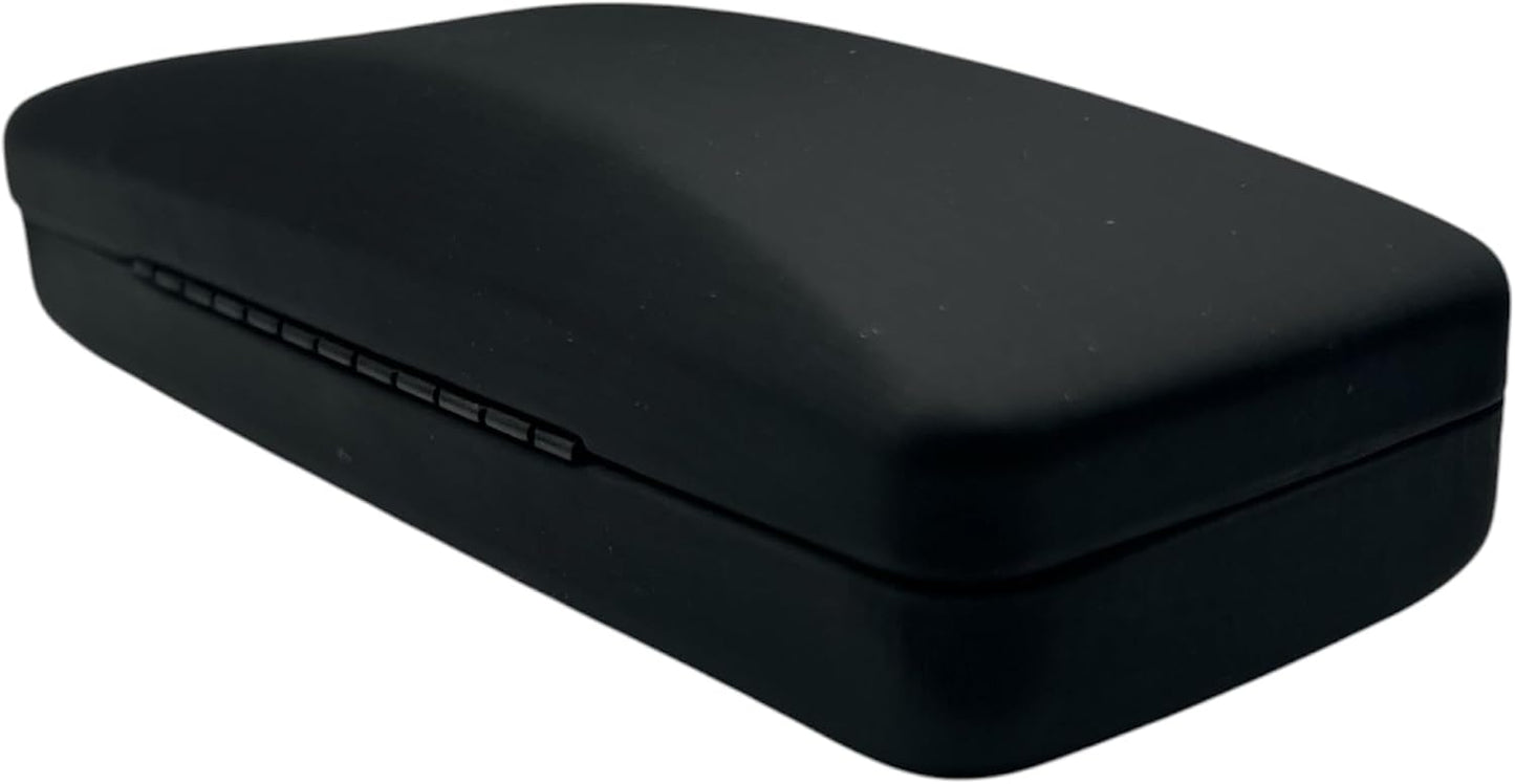 GATYZGEAR Black Metal Hard Glasses Case with Satin Exterior