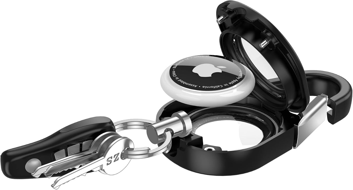 AirTag Holder Case with Metal Carabiner