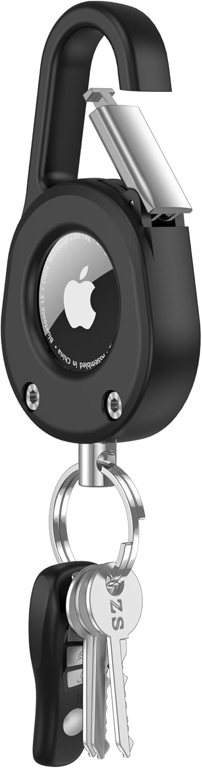 AirTag Holder Case with Metal Carabiner
