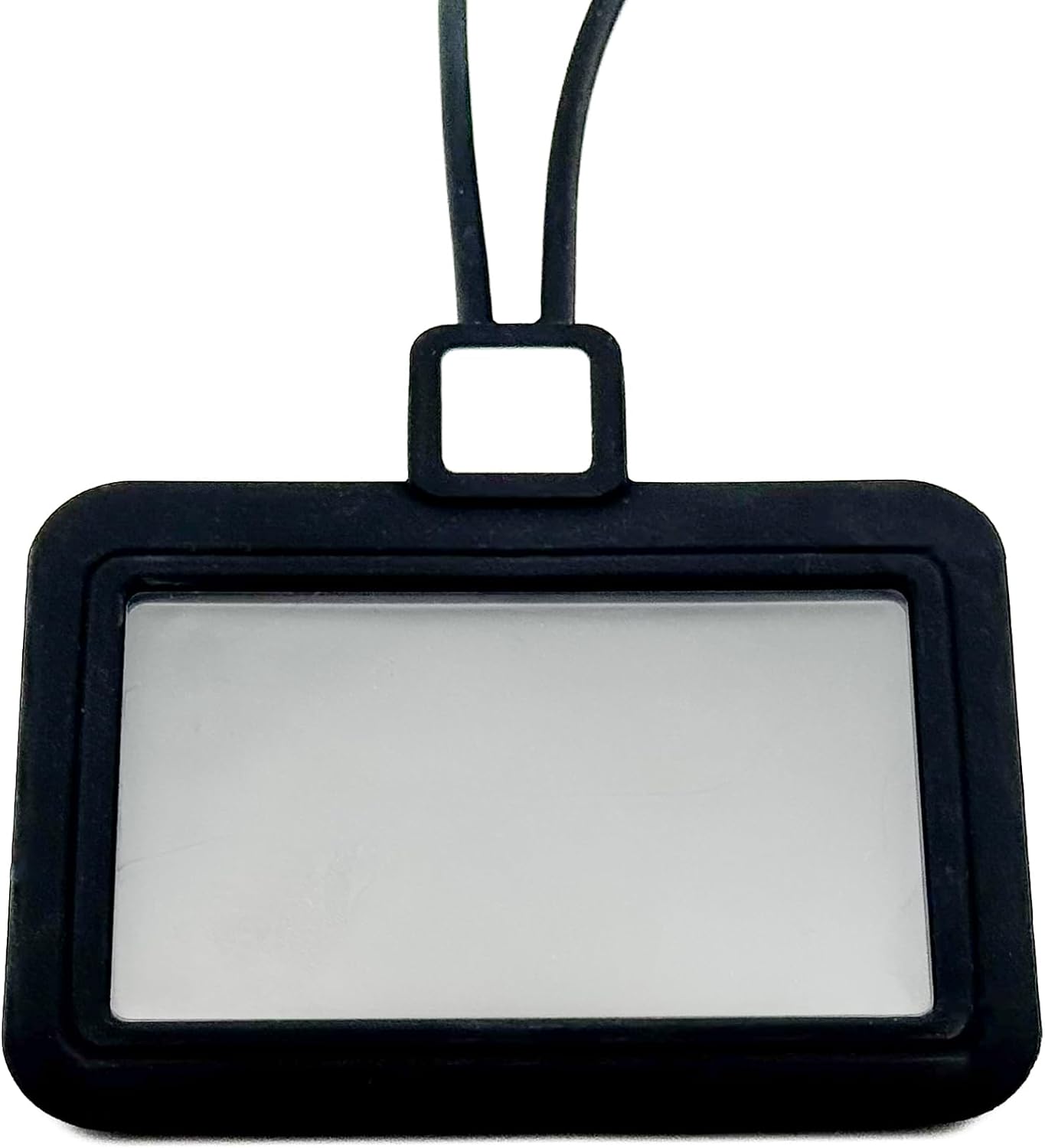 Clear Dual-Layer ID Badge Holder with Lanyard