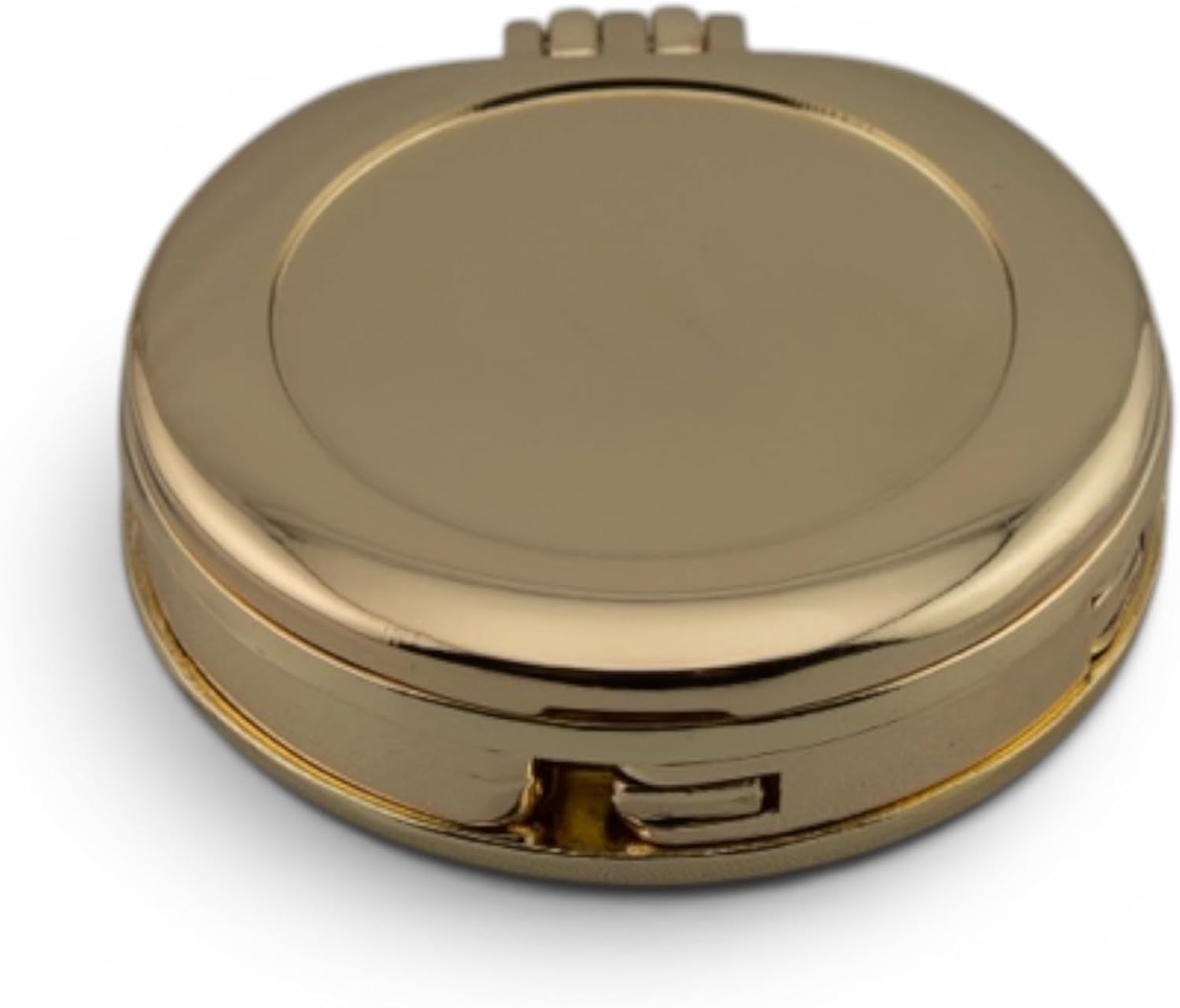 GATYZGEAR Gold Compact Handbag Hook with Mirror, All Metal Fold-Up Design, Polished Finish
