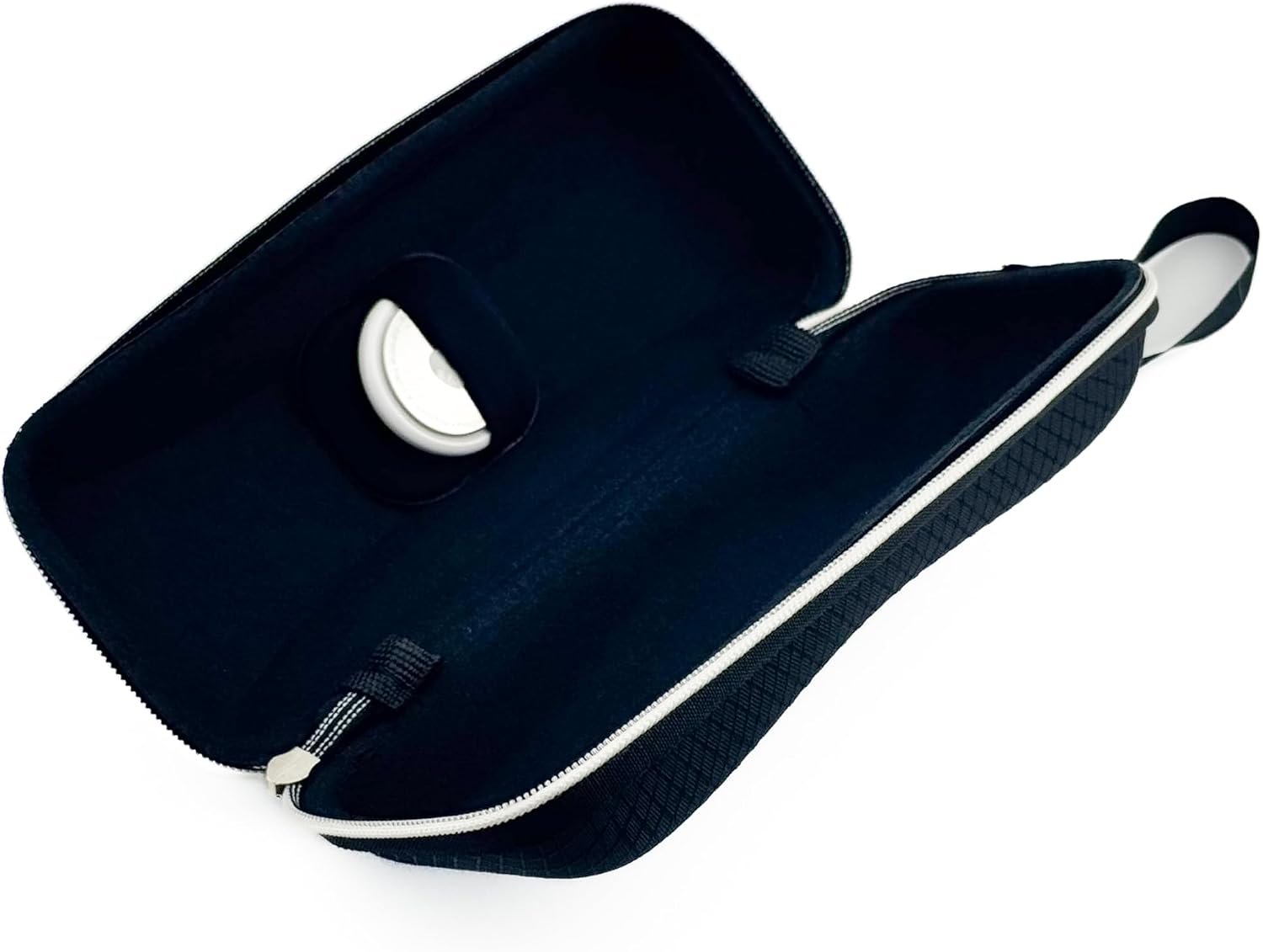 Hard-Shell Zip Glasses Case with AirTag Holder
