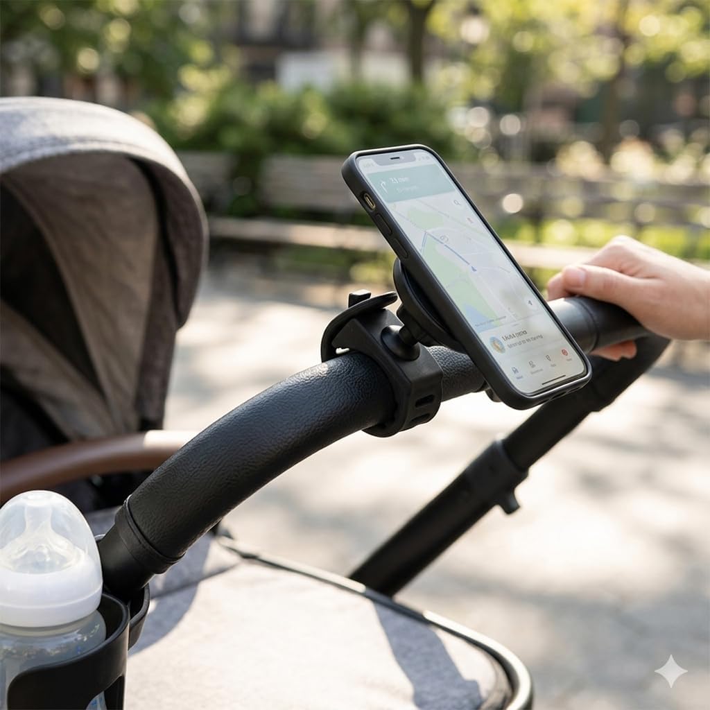 Magnetic Phone Holder with Silicone Strap