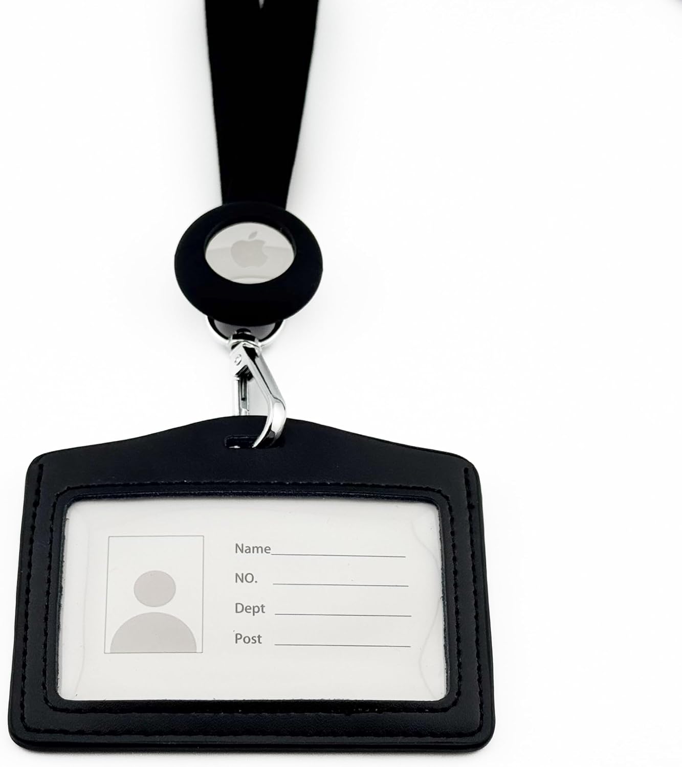 AirTag Breakaway Badge Reel Lanyard, Black