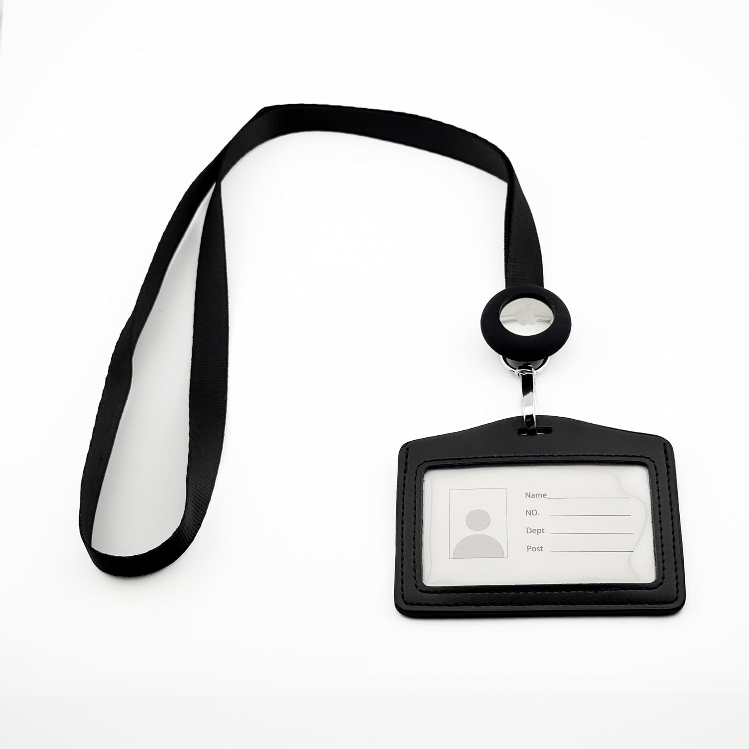 AirTag Breakaway Badge Reel Lanyard, Black