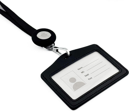 AirTag Breakaway Badge Reel Lanyard, Black