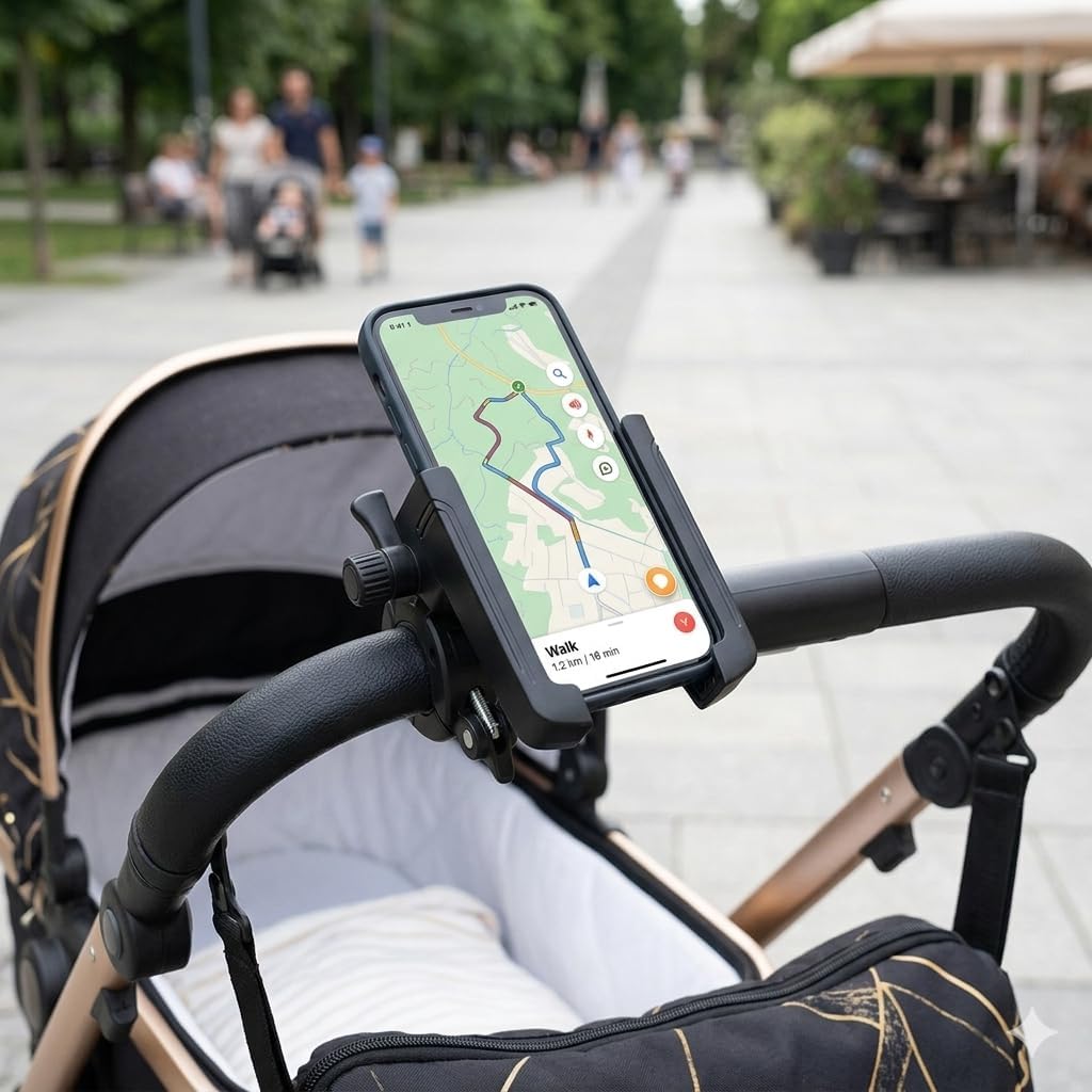 Bike Phone Holder for Bicycle, Stroller, Golf Cart