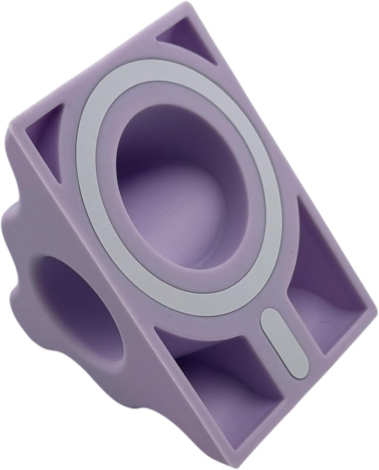 Purple Silicone Phone Grip Compatible with MagSafe