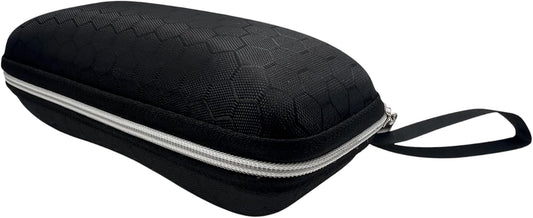 GATYZGEAR Small Hard Glasses Case with Zipper and Wrist Strap, Black