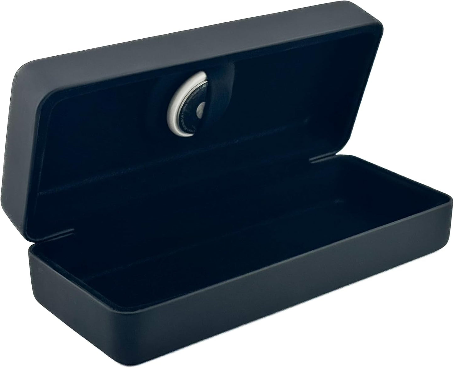 Leather Rectangular Sunglasses Case with AirTag