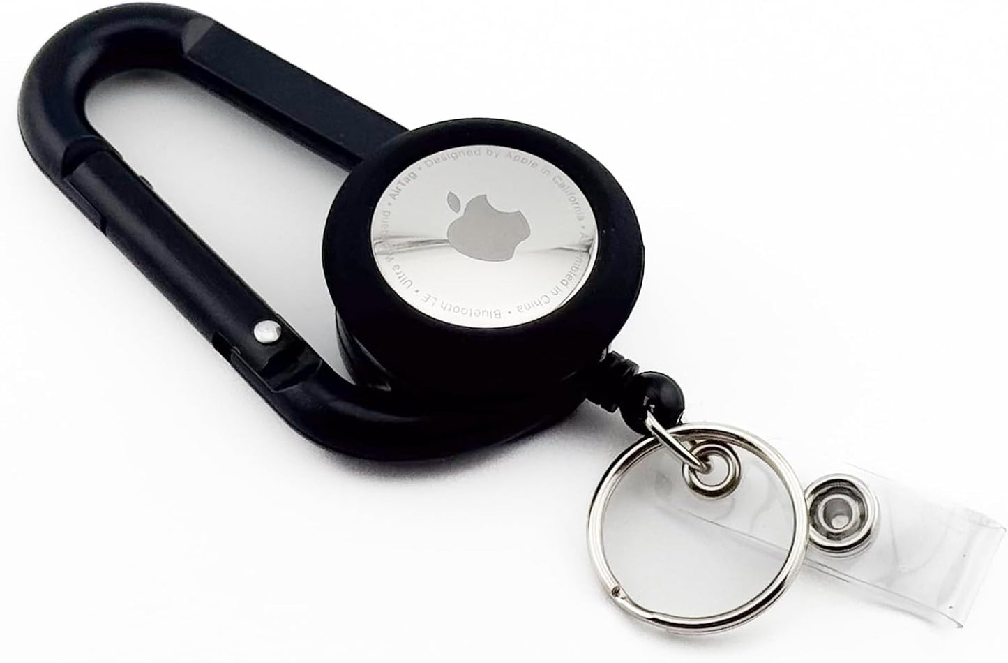 AirTag Carabiner Badge Reel with Belt Clip