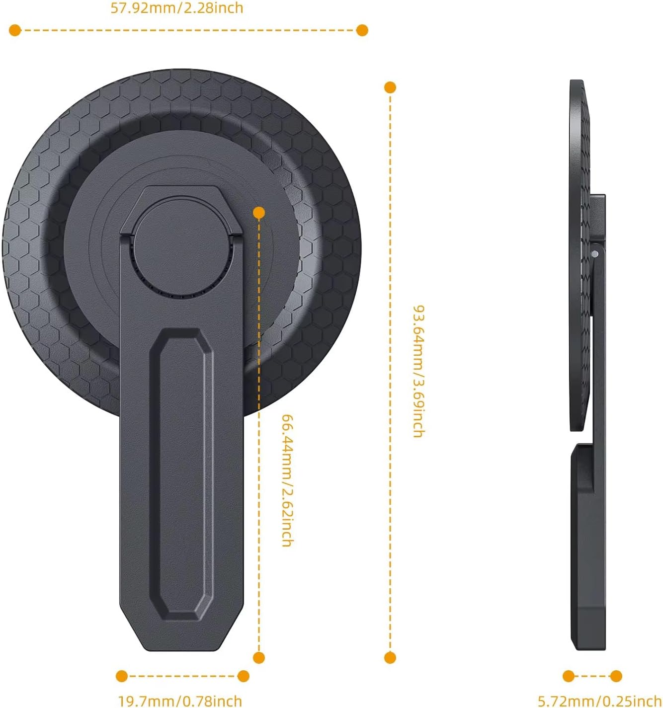 GATYZGEAR All Metal Magnetic Folding Kickstand Compatible with MagSafe