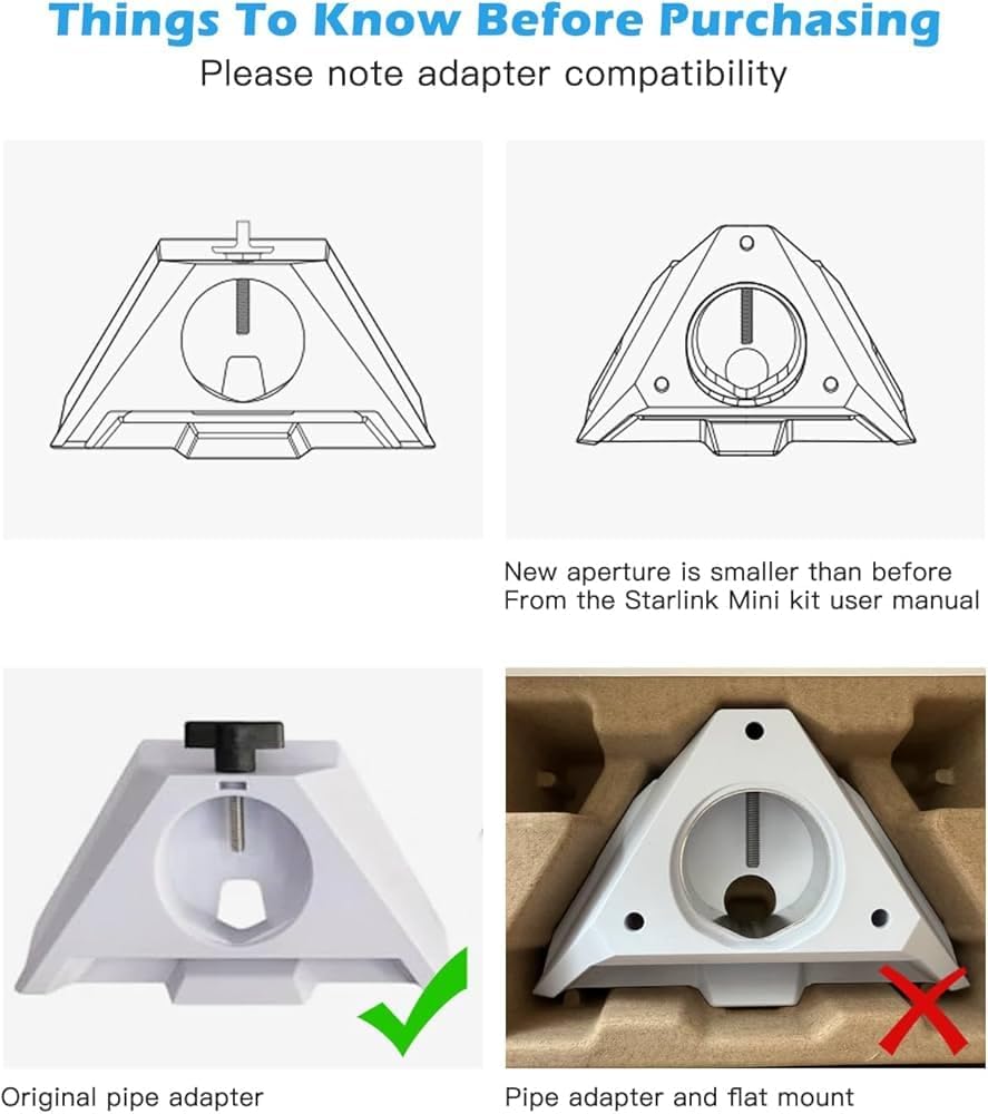 Starlink Mini Sandbag Dashboard Mount (Pre-Apr 2025)