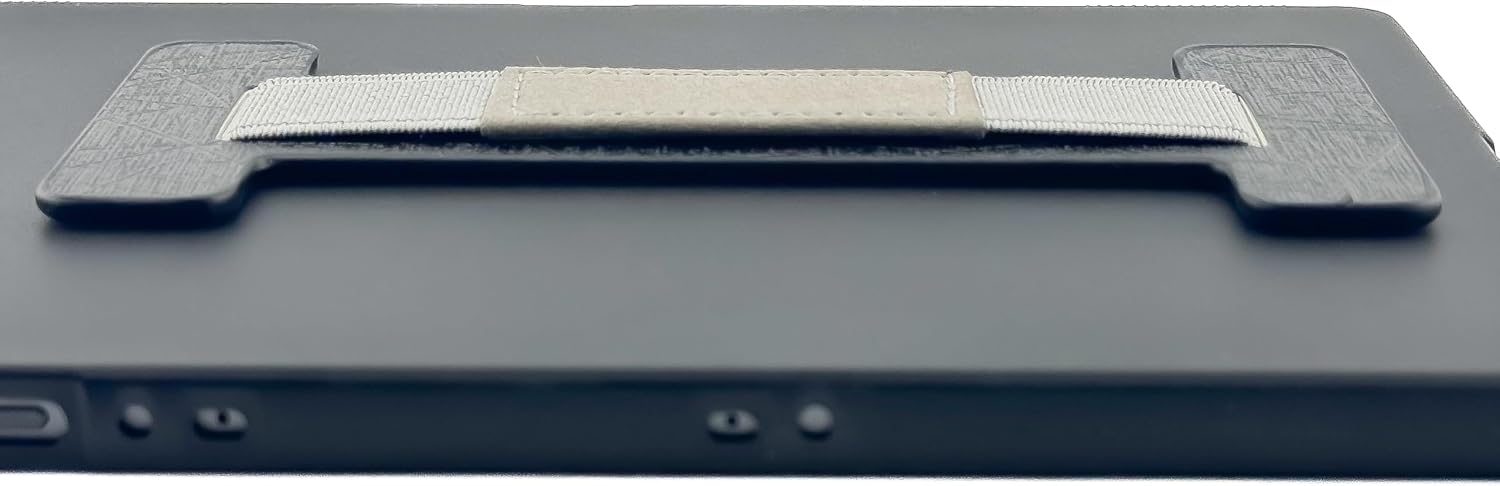 Tablet Hand Strap, Elastic, Black/Gray