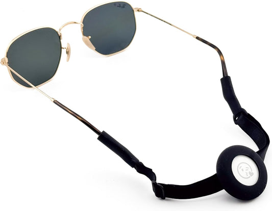 AirTag Adjustable Band Eyeglass Strap, Black