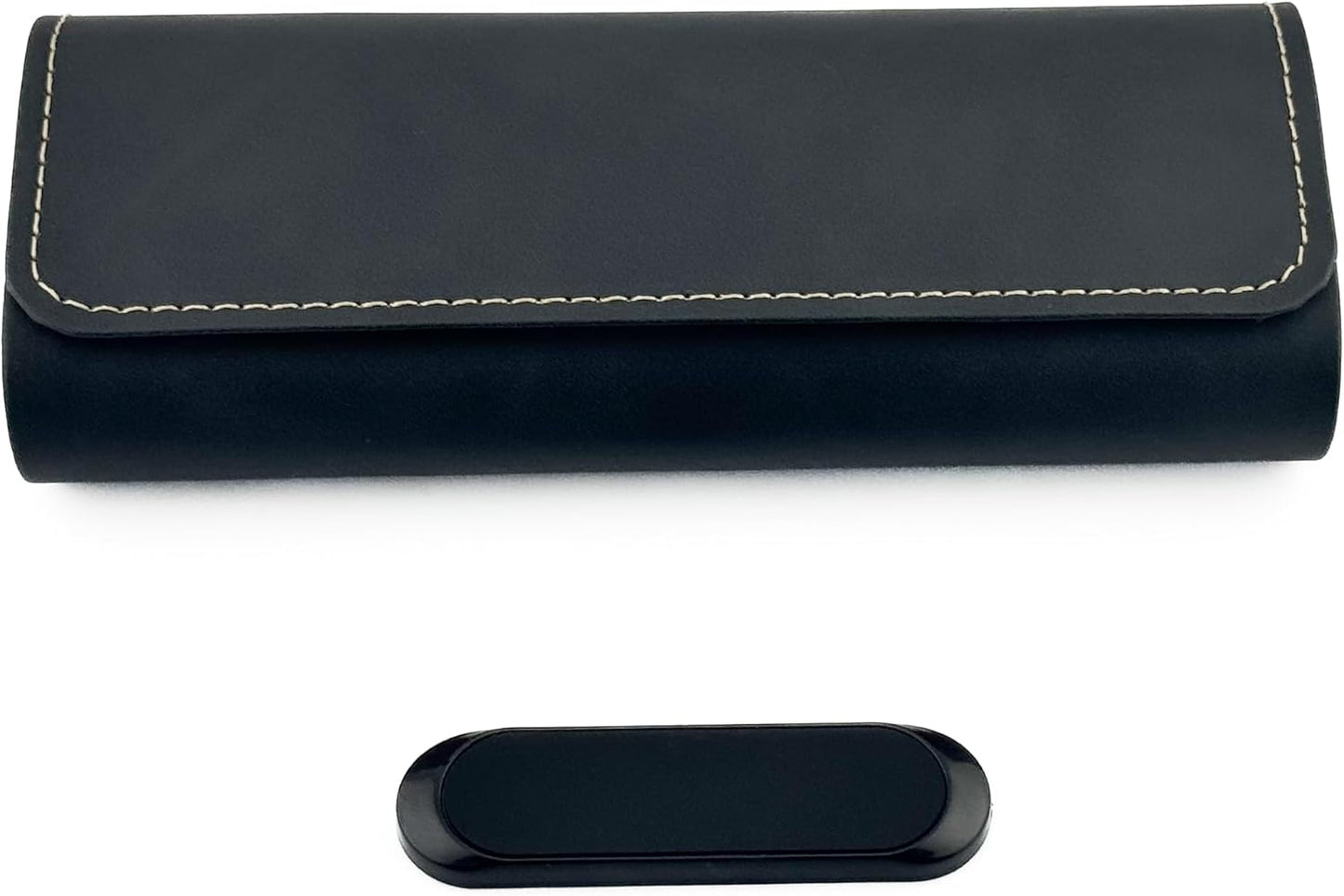 Magnetic Leather Car Glasses Case, Contrast Stitch
