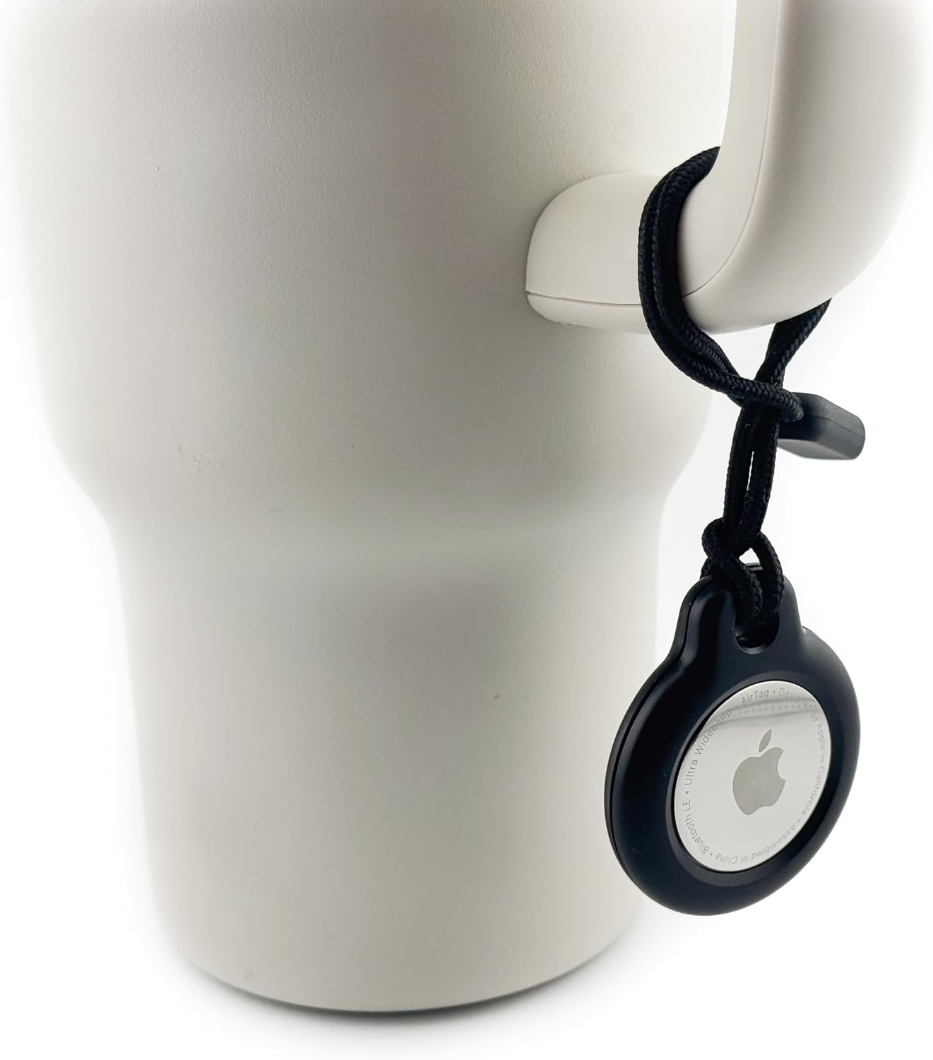 Water Bottle AirTag Holder Strap, Black