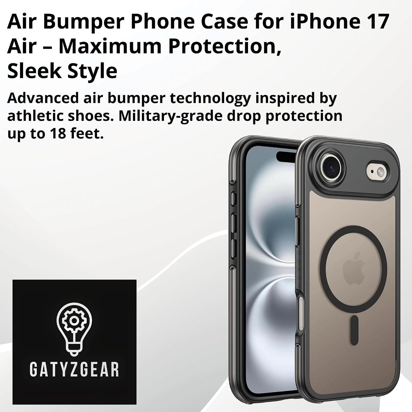 iPhone 17 Air MagSafe Case, Clear/Black