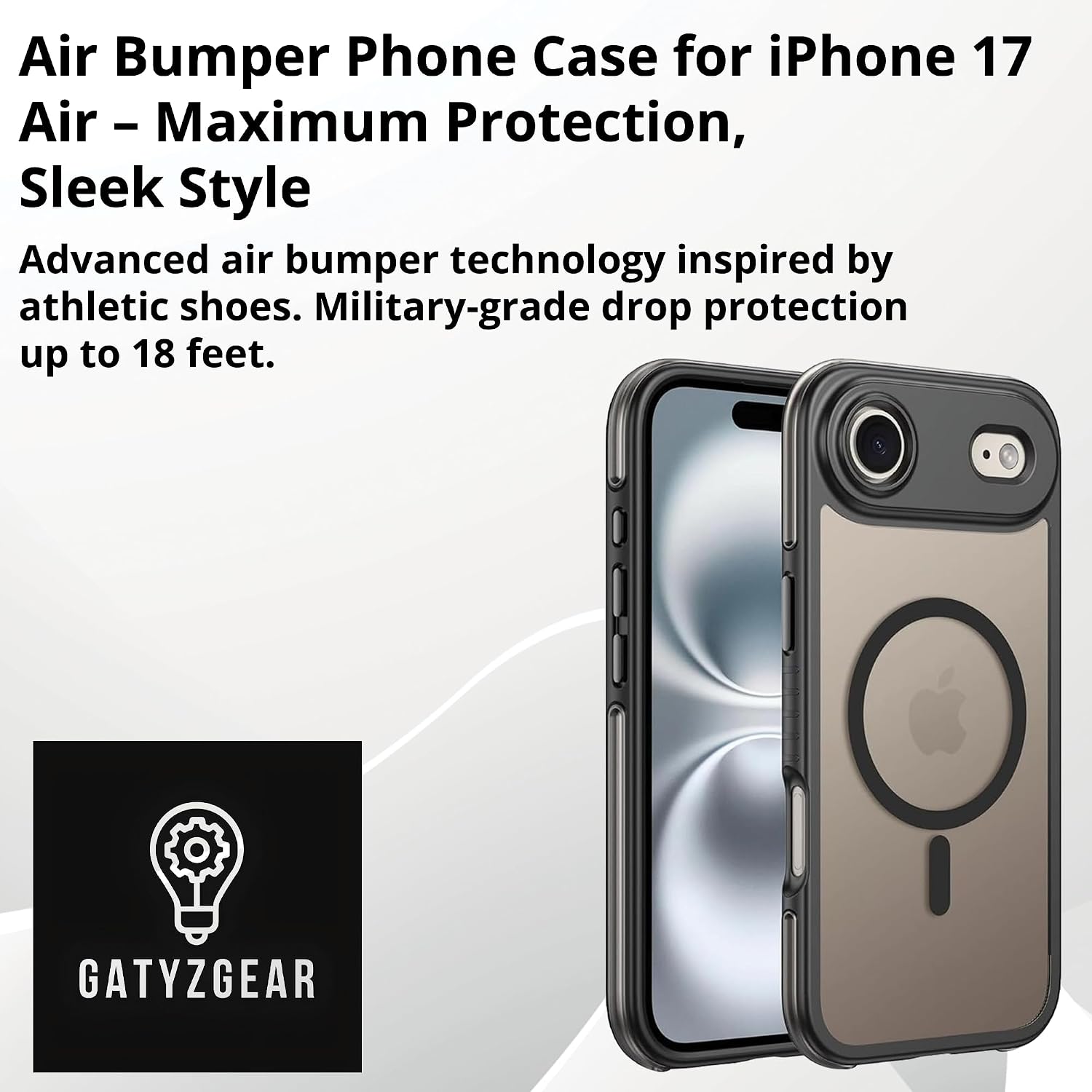 iPhone 17 Air MagSafe Case, Clear/Black