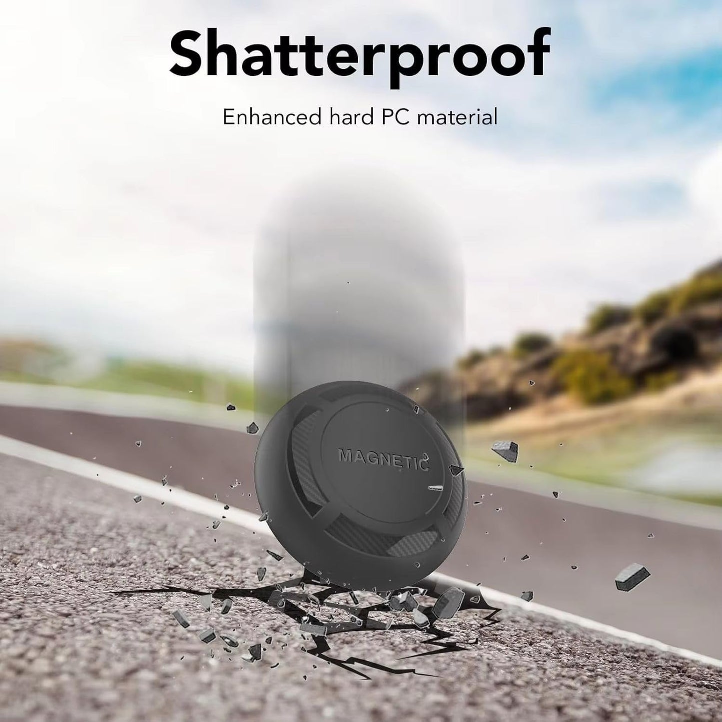 Magnetic Waterproof AirTag Case, Black