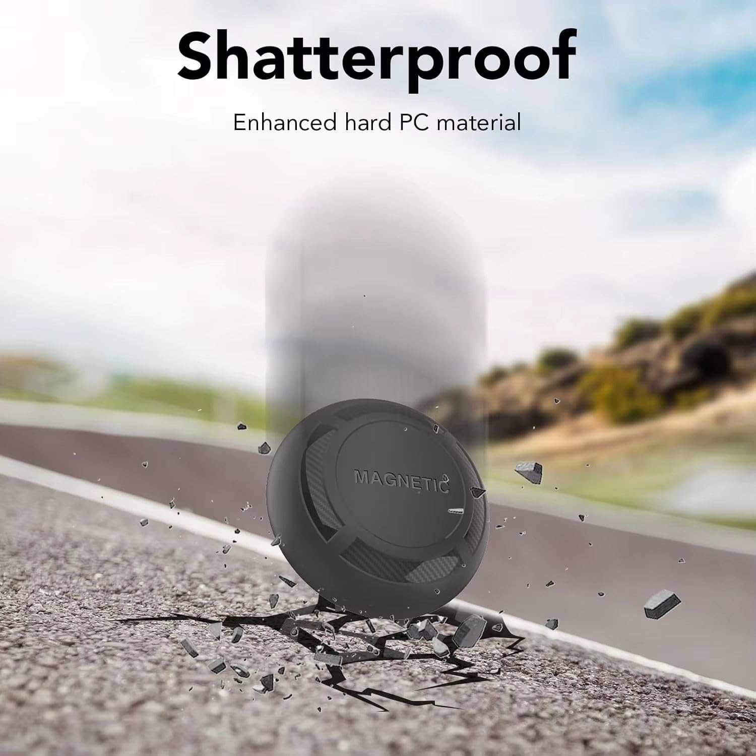 Magnetic Waterproof AirTag Case, Black