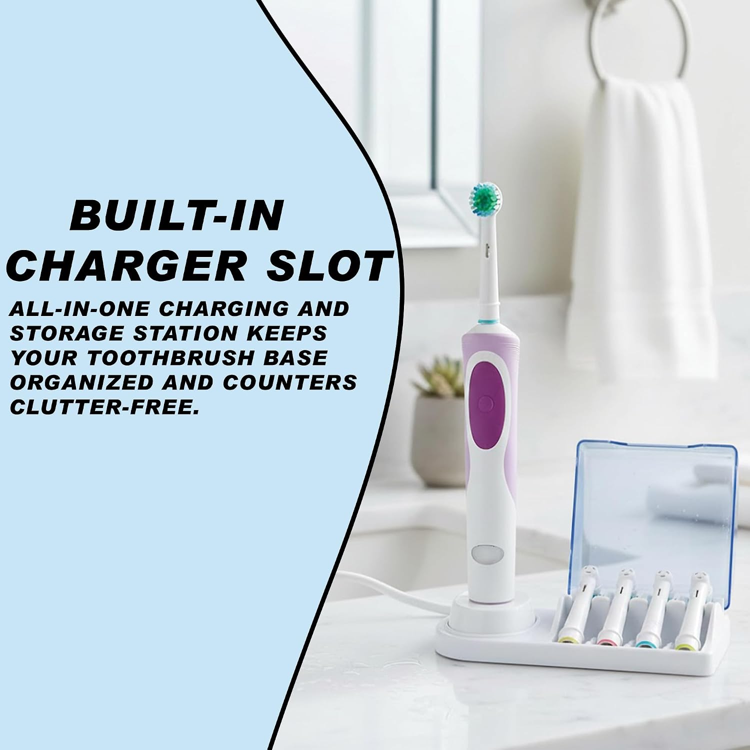 Oral-B Type 3757 Toothbrush Holder, 4 Heads