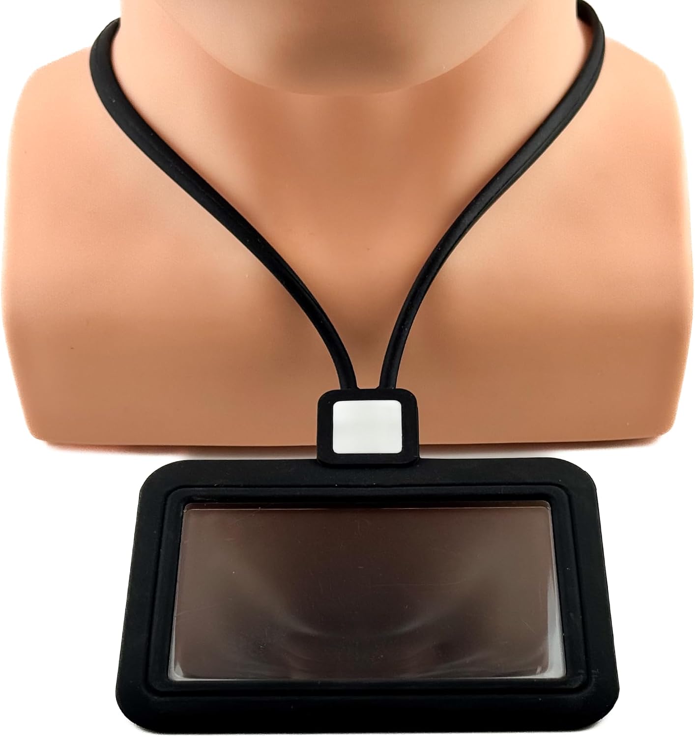 Clear Dual-Layer ID Badge Holder with Lanyard