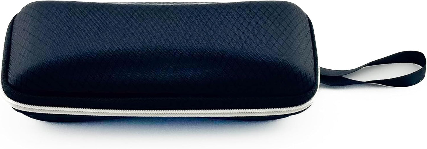Hard-Shell Zip Glasses Case with AirTag Holder