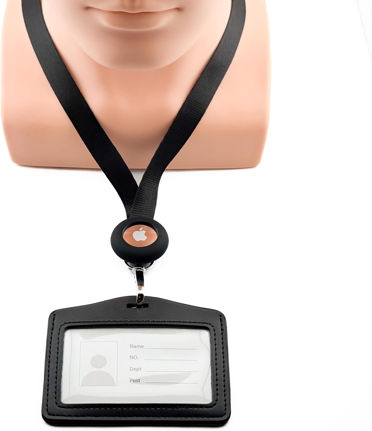 AirTag Breakaway Badge Reel Lanyard, Black