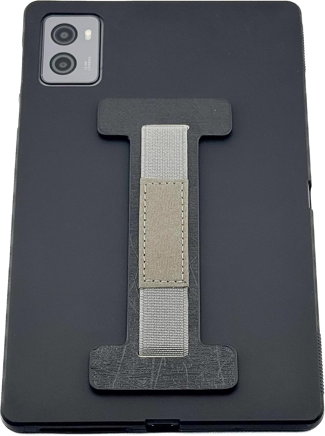 Tablet Hand Strap, Elastic, Black/Gray