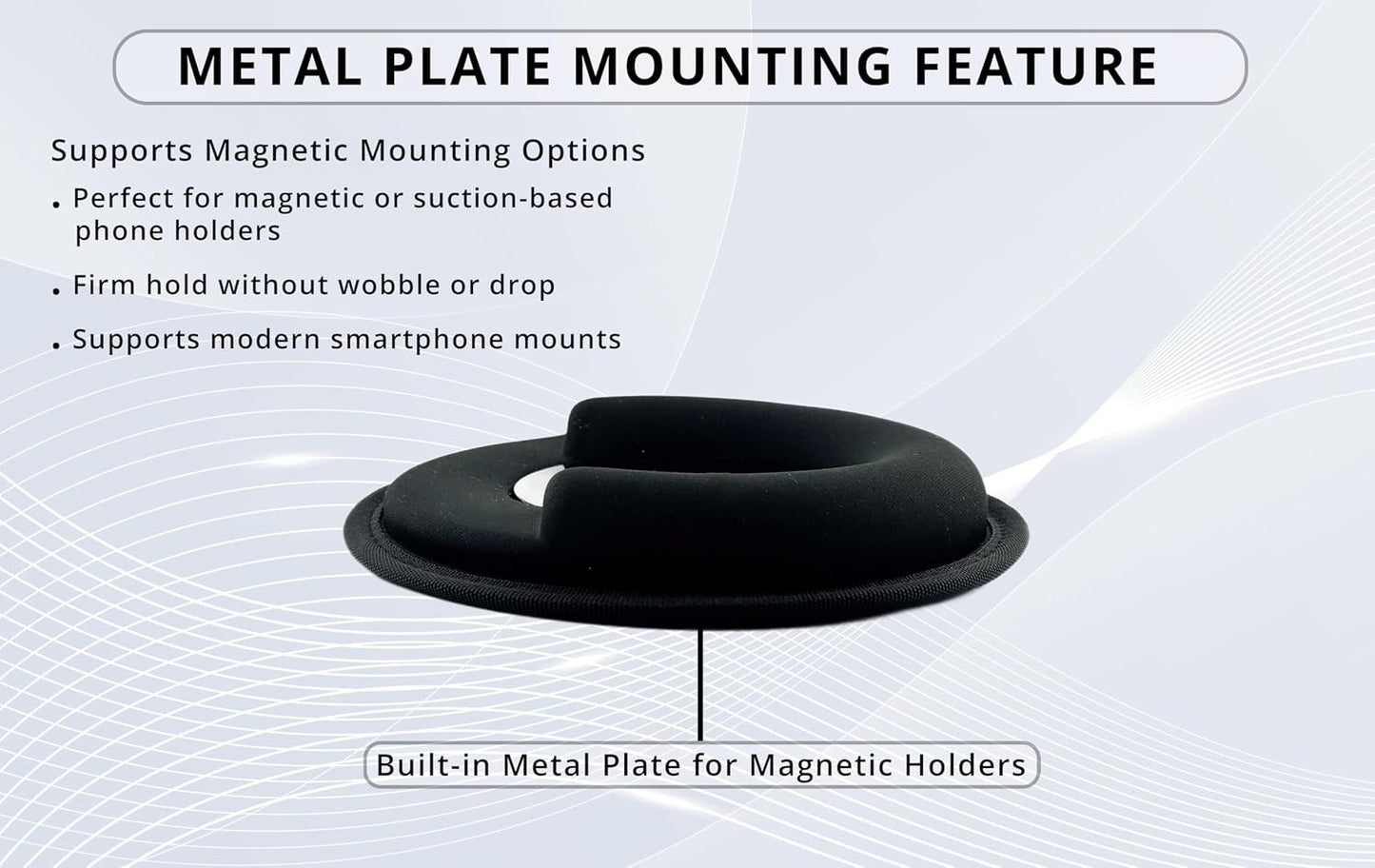 Weighted Car Dashboard Mount, 1 lb
