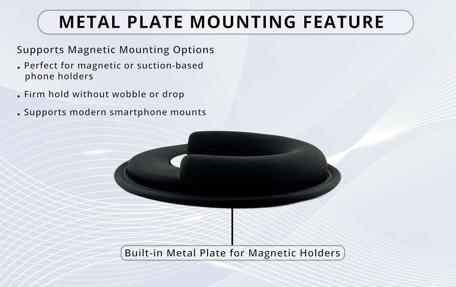 Weighted Car Dashboard Mount, 1 lb