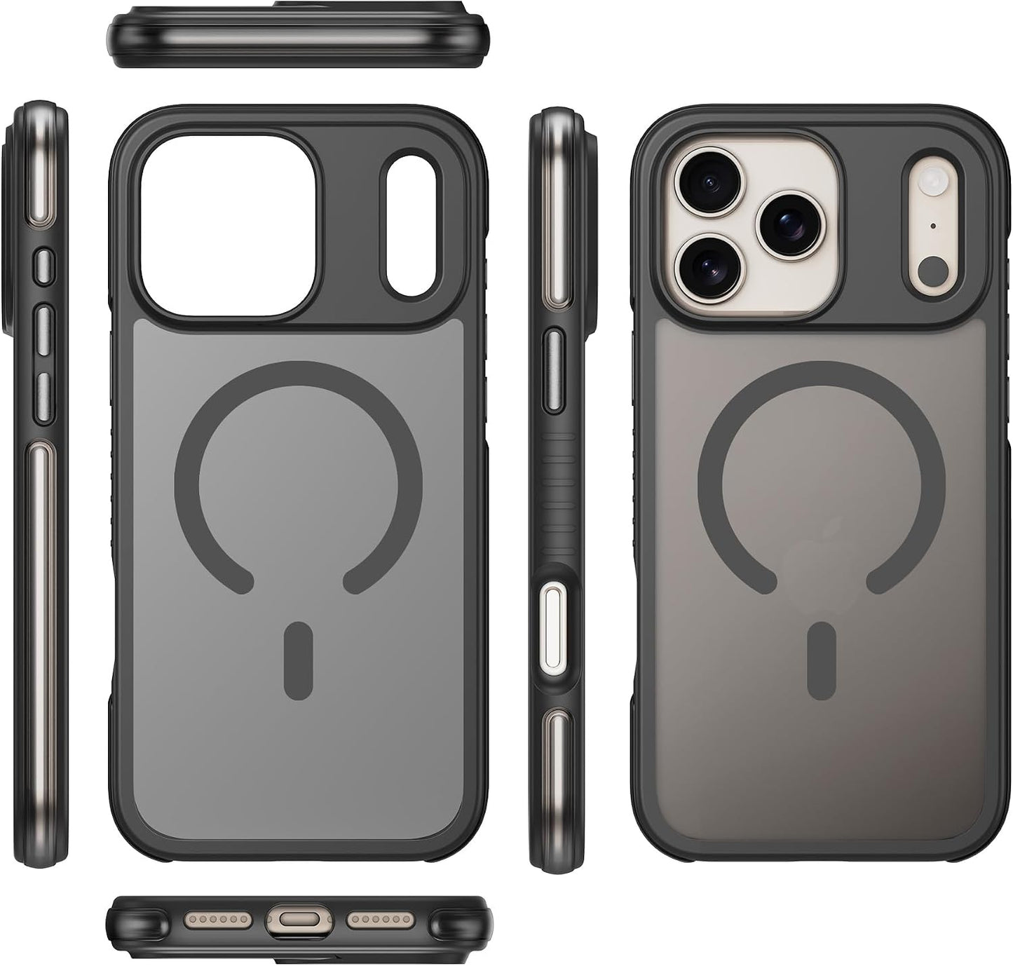 iPhone 17 Pro Max MagSafe Case, Clear/Black
