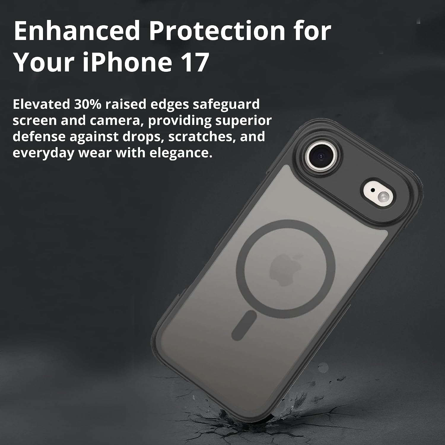 iPhone 17 Air MagSafe Case, Clear/Black