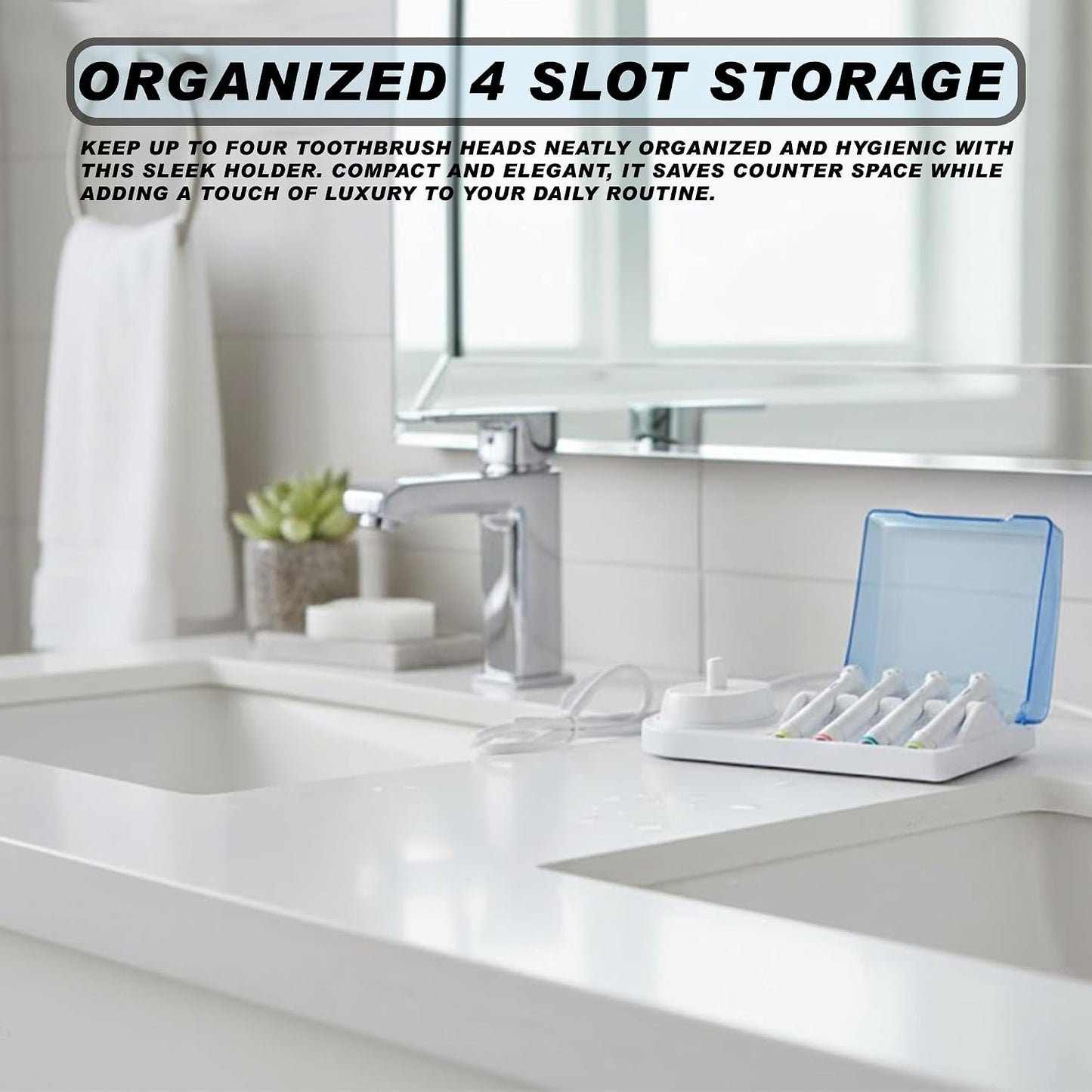 Oral-B Type 3757 Toothbrush Holder, 4 Heads