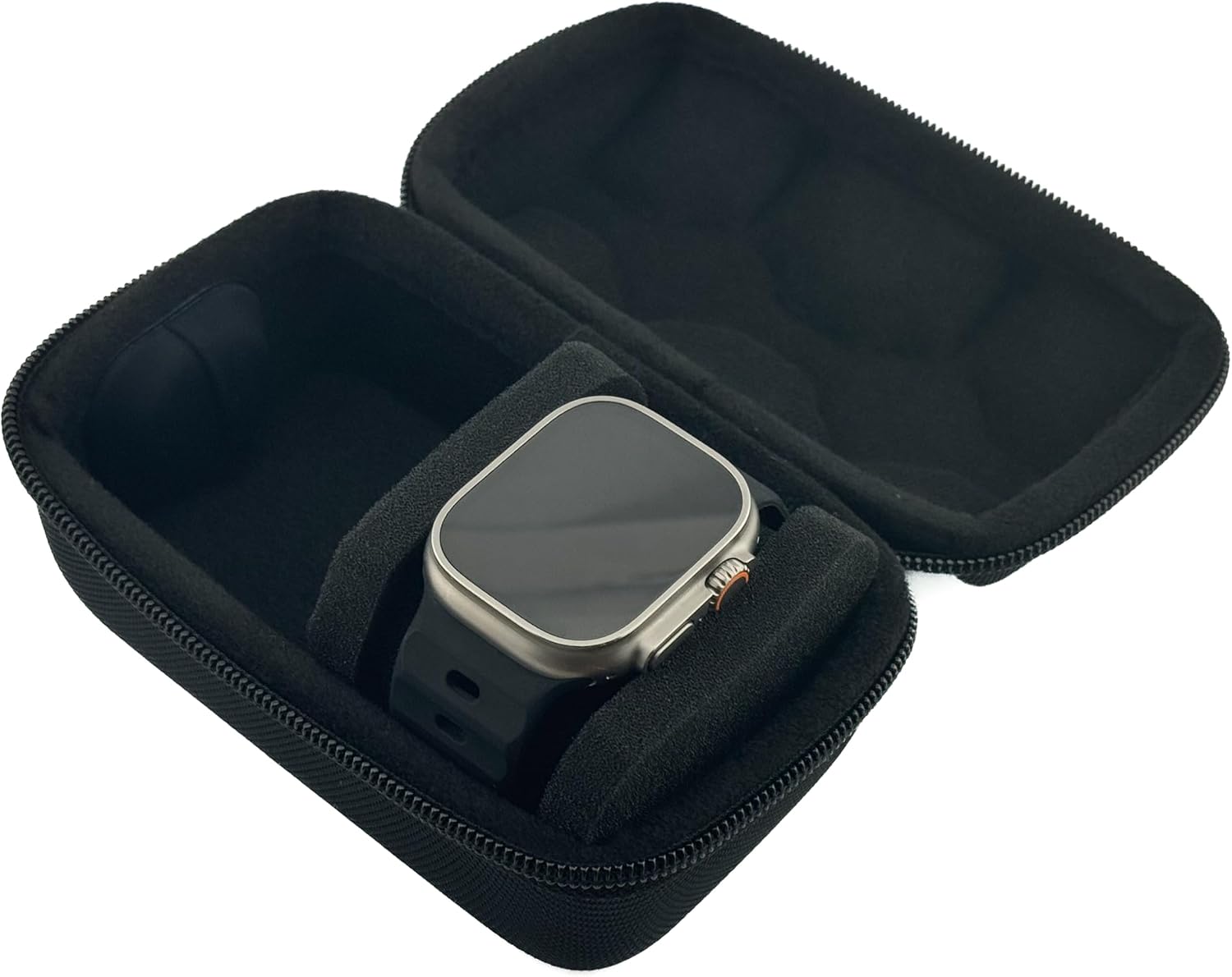 2-Watch Travel Case with Hidden AirTag Holder