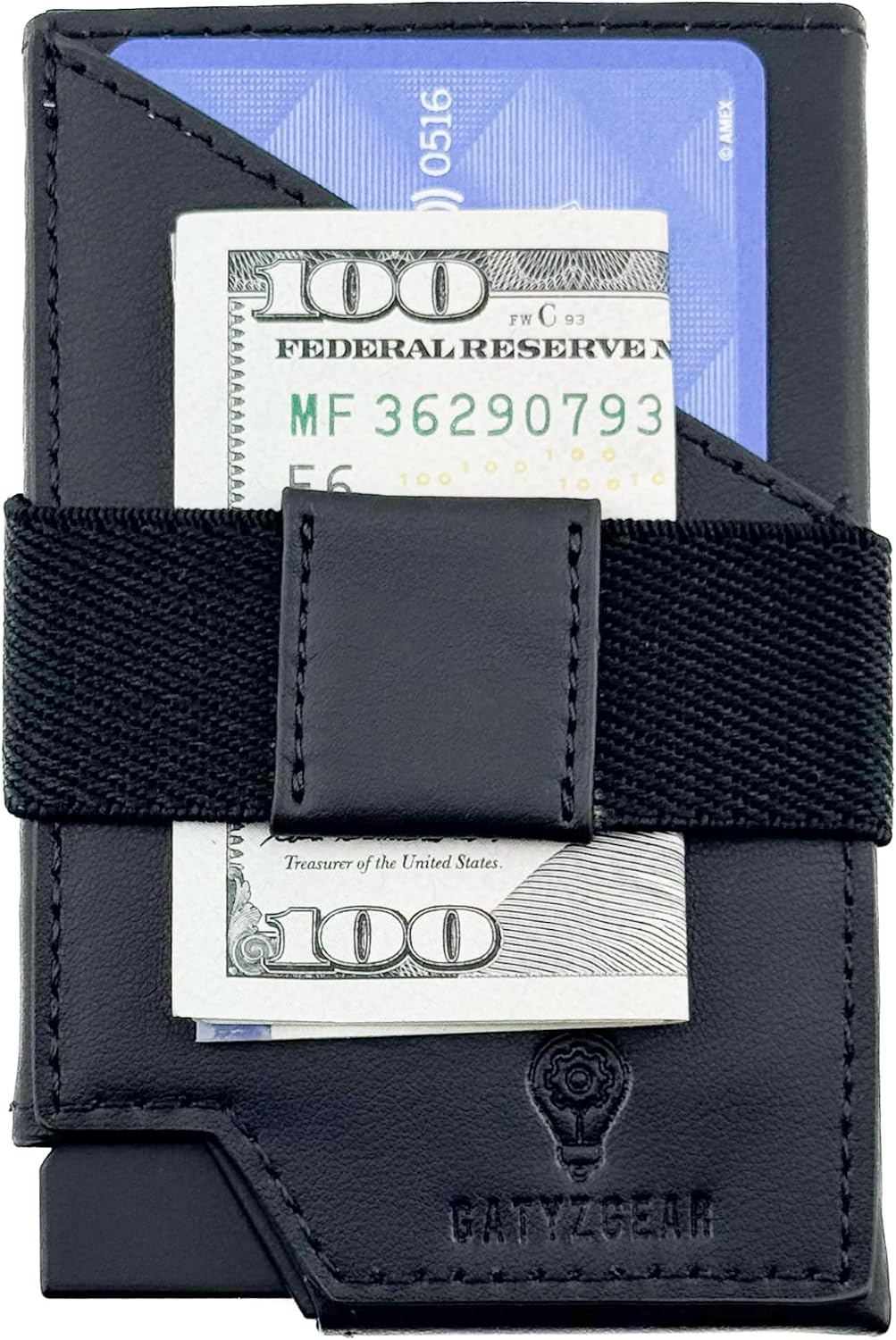 RFID Slim Pop-Up Leather Wallet, AirTag Compatible