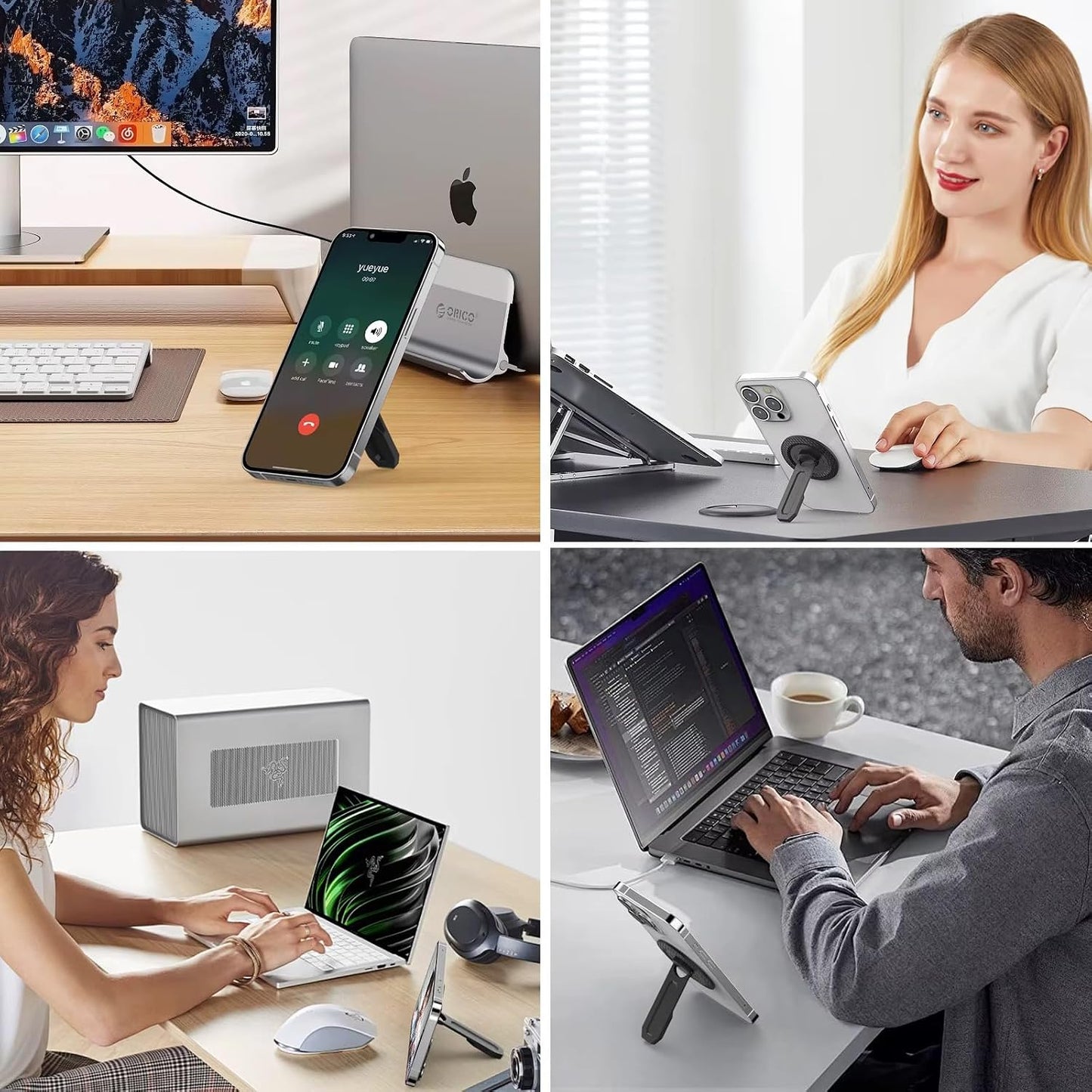 GATYZGEAR All Metal Magnetic Folding Kickstand Compatible with MagSafe